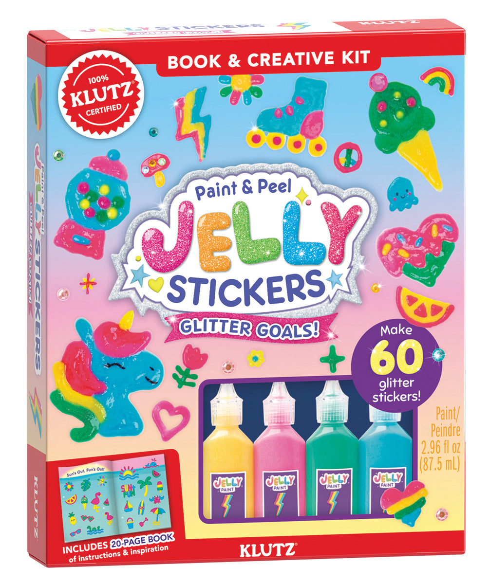 Paint & Peel Jelly Stickers: Glitter Goals!