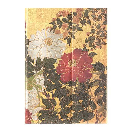 Natsu Midi Lined Hardcover Journal, 144pg, 120GSM by Paperblanks (Rinpa Florals)
