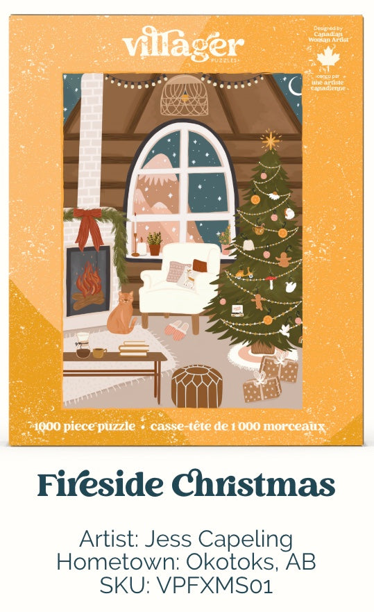 Villager Puzzle - Fireside Christmas 1000pc